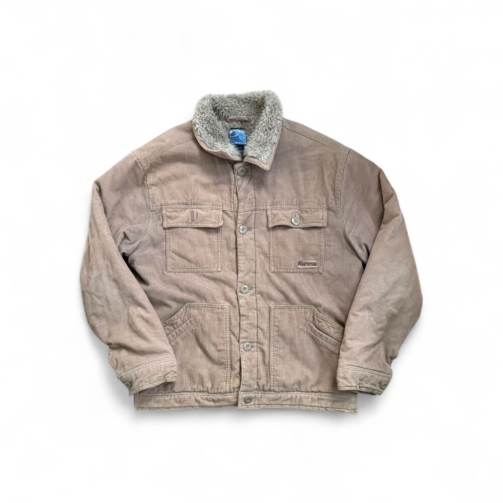 Vintage Kirra Corduroy Sherpa Lined Jacket Tan Brown Size Large